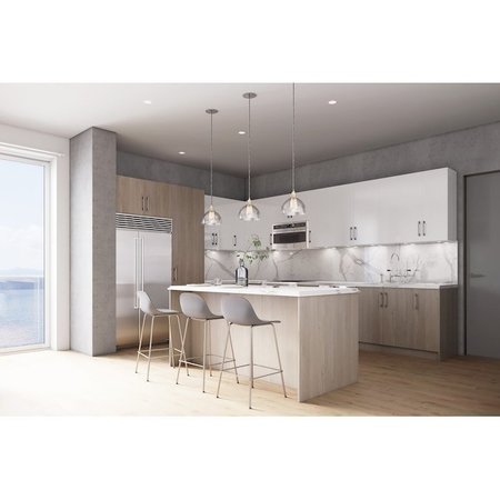 Cambridge Quick Assemble Modern Style, Grey Nordic 27 x 42 in. Wall Kitchen Cabinet (27 in. W x 12 D x 42 in. H) SA-WU2742-GN